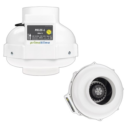 Extracteur Prima Klima 125mm - 360m3/h - 1 Vitesse