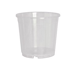 Pot en plastique transparent pour orchidées 17cm de diamètre