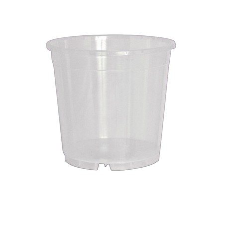 Transparenter Kunststofftopf für Orchideen mit 17 cm Durchmesser