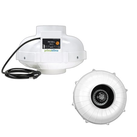 Extracteur Prima Klima - Diam 150 mm - 760 m3/h - 1 vitesse - 110W