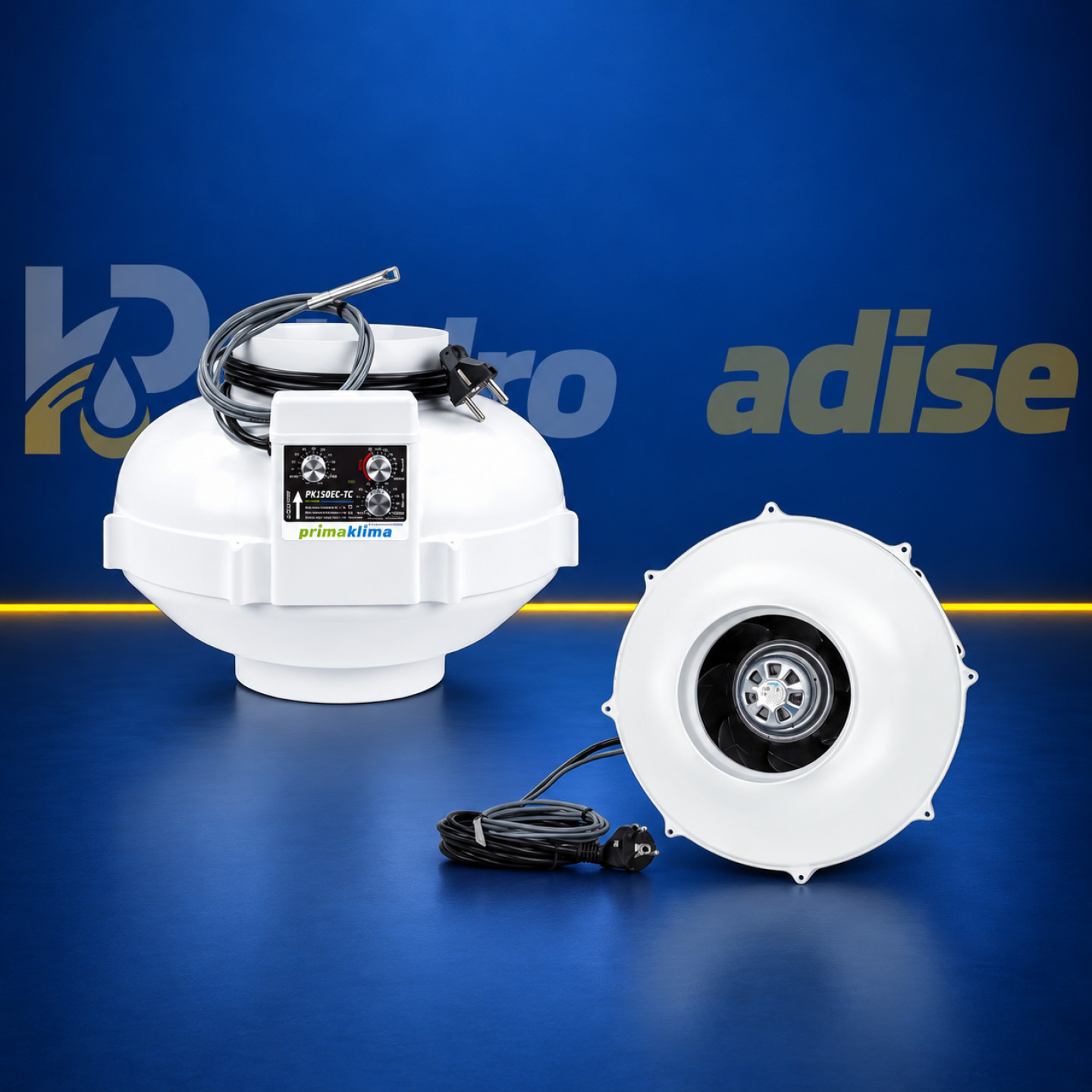Prima Klima EC-TC Extractor 150mm 1100m³/h | HydroParadise