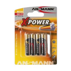 4 BATTERIEN – AAA (LR03) – X-POWER – ANSMANN