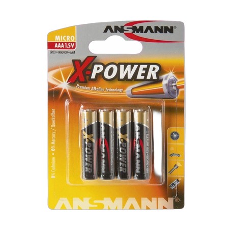 4 PILES - AAA (LR03) - X-POWER - ANSMANN