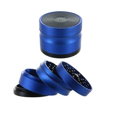 Borealis Grinder – Aluminium Blau – 4 Teile mit Fänger – Kush Bong