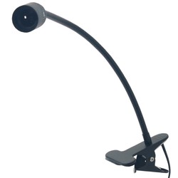 Support pince flexible pour ampoule horticole LED avec douille E27 - Noir ou Blanc/Alu