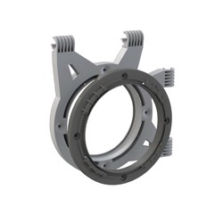 Kanalflanschhalterung für Rohre mit Ø16 mm bis Ø19 mm