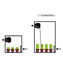 Extracteur Thermo Controlé - DF16 -Débit  50/100/150m3/h - Secret Jardin