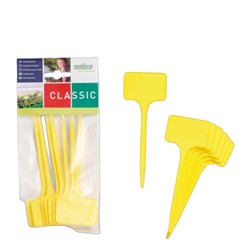 Set of 7 yellow labels