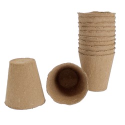 Macetas de Fibra Biodegradables Ø8cm para Semilleros | HydroParadise