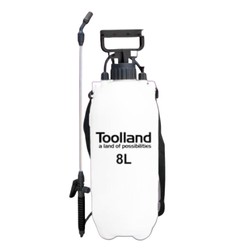 Pulvérisateur de Jardinage Extérieur 8 litres TOOLLAND - Pression Préalable, Lance Ajustable