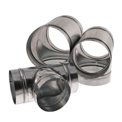 Accesorio en T de metal: conector de ventilación robusto y versátil