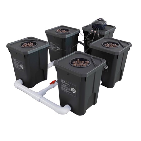 Système Hydroponique RDWC 4 pots 27L – Performance et Simplicité pour la Culture Indoor
