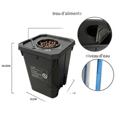 Sistema hidropónico RDWC de 4 macetas y 27 l: rendimiento y simplicidad para el cultivo en interior.