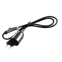 Câble Plug & Play avec douille E27 - 100/300cm - Blanc/Noir