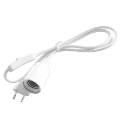 Câble Plug & Play avec douille E27 - 100/300cm - Blanc/Noir