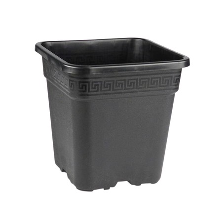 Pot de culture carré noir 25L – Contenant robuste pour culture intérieure et extérieure