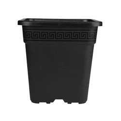 Pot de culture carré noir 25L – Contenant robuste pour culture intérieure et extérieure