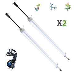 Tubes LEDs 60cm / 120cm pour semis, boutures et jeunes plantes - V2 - Couverture parfaite - Plug & Play