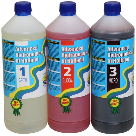 Kit Fertilizzante Advanced Hydroponics Grow Bloom Micro 1L