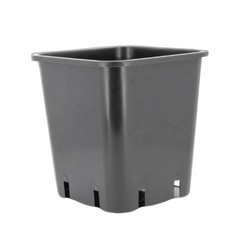 Pot de culture 11L - Carré noir - 25 x 25 x 25,5 cm