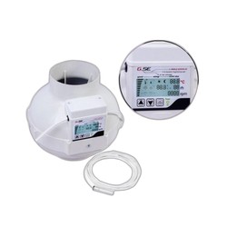 Extracteur d'air LCD - Ø 125mm - Débit max 680 m3/h - Capteur Temp/Hum
